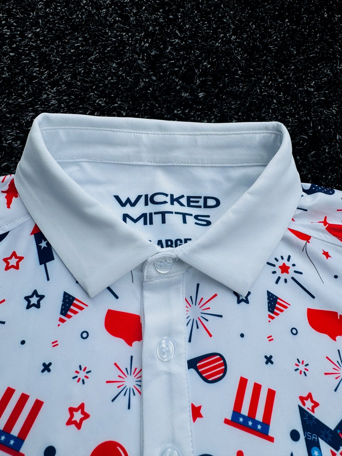 Wicked Mitts Golf Polo - Merica