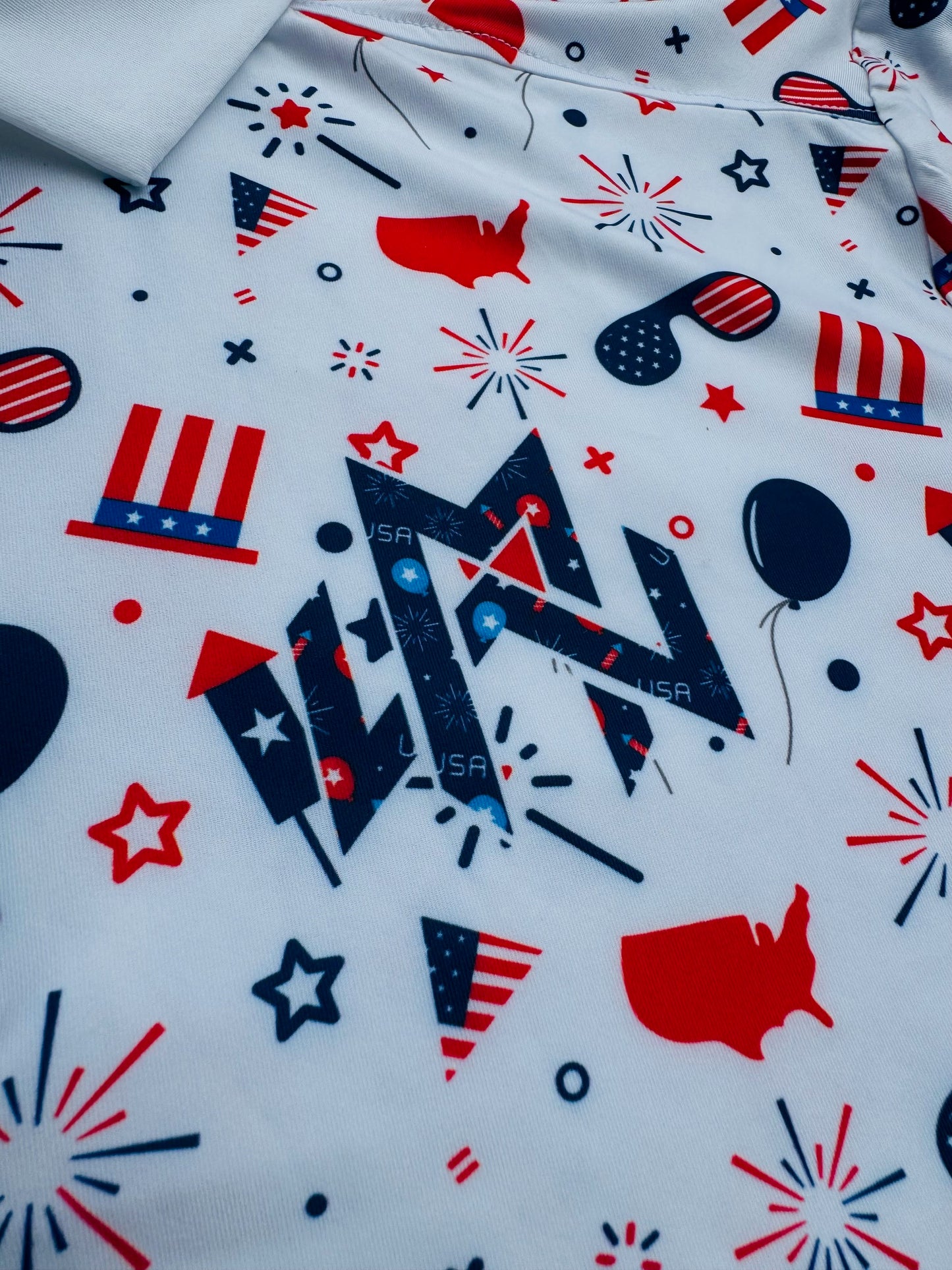 Wicked Mitts Golf Polo - Merica